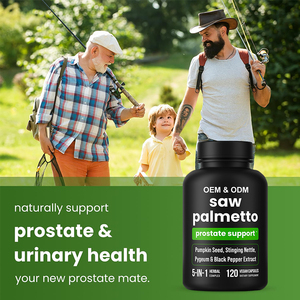 OEM özel etiket prostat sağlık ürünleri doğal erkekler için Palmetto organik otlar sağlıklı prostat sağlık kapsülleri gördüm - Product Image 2