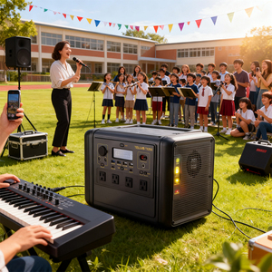 Batterie au phosphate de fer et de lithium LiFePo4, station d'alimentation solaire portable 1200W, charge rapide, station d'alimentation d'urgence pour la maison et l'extérieur - Product Image 6