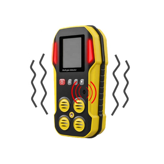 Handhold Multi Gas Monitor Detector  H2S CO O2 CH4 Tester Four-in-one High Accuracy Portable Gas Detection Instrument