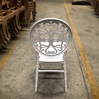Chaise Chiavari en plastique PP de haute qualité à prix avantageux pour mariages en plein air et jardins
