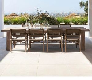 Moderno di lusso in legno di Teak massello tavolo da <span class=keywords><strong>giardino</strong></span> <span class=keywords><strong>Set</strong></span> cuscino impermeabile all'aperto tavolo <span class=keywords><strong>e</strong></span> sedia <span class=keywords><strong>Set</strong></span> per cortile - Product Image 4