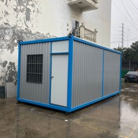 Maison conteneur préfabriquée mobile de 20 pieds et 40 pieds avec salle de bain, cuisine, design moderne pour hôtel, villa, chambre à coucher
