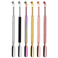 Outils professionnels de haute qualité pour les ongles, ensemble de manucure en acier inoxydable, coupe-cuticules, grattoir et pousse-cuticules