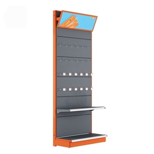 Heavy Duty Supermarket Tools <b>Display</b> Racks Metallic Perforated for Hanging Hardware Store <b>Shelves</b> <b>Display</b> - Product Image 4