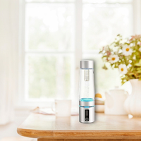 Bouteille d'eau hydrogénée, générateur d'eau hydrogénée 2200PPB en 3 minutes, technologie SPE PEM, machine à eau hydrogénée portable de 14 oz