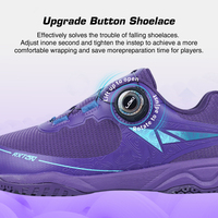 Sepatu Olahraga Ukuran Besar Loki Rxton5.0 untuk Wanita dan Pria, Bahan KPU, Cocok untuk Badminton dan Tenis Meja