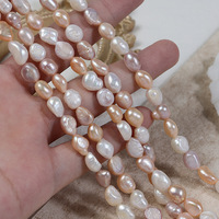 Perles baroques d'eau douce naturelles en gros, 7 mm, pour la fabrication de bijoux, bracelets et colliers DIY