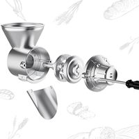 Accessoire moulin à grains pour batteur sur socle KitchenAid en acier inoxydable, broyeur 9 niveaux pour farine et grains de café, pour avoine, maïs, millet, blé