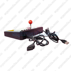 Accessoire de jeu d'arcade rétro en plastique ABS à 6 boutons et 15 broches Console de manette de combat 2 en 1 pour <span class=keywords><strong>Cbox</strong></span> et PC - Product Image 5