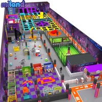 Solución de Diseño de Proyecto de Parque de Trampolines Comercial, Centro Deportivo Familiar, Equipo de Juegos Interior de 3000 m², Llave en Mano