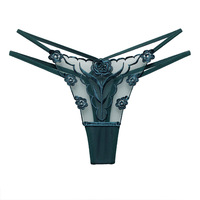 Sexy bestickte Mesh transparente Versuchung Höschen Frauen nahtlose Baumwolle Schritt Höschen