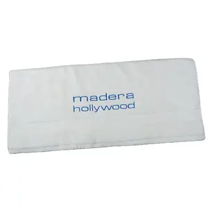 高品质定制白色大浴巾刺绣标志多臂设计100% 棉礼品毛巾
