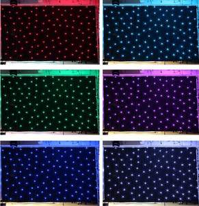 Hochzeitsdekoration Kulisse Vorhang LED rgb Sternvorhang 3*4m für DJ Bar Party Licht - Product Image 5