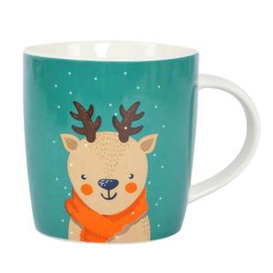 Happy go 13oz 368ml Di Natale animale decalcomania disegno sveglio pet tazza di ceramica - Product Image 2