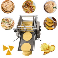 Mesin Pembentuk Tortilla Industri 220V untuk Pembuat Chapati, Roti, Tortilla Meksiko, Taco, dan Roti Pipih