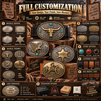 Boucles de ceinture western personnalisées pour boutiques, événements, cadeaux, articles promotionnels, souvenirs de ranch et de rodeo, vente directe d'usine B2B