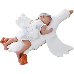 Малыш Тигр в дереве подушка белый лебедь плюшевая игрушка полиэстер мягкий конверт Застежка детская подушка с ремнем