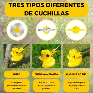 Désherbeur sans fil électrique à <span class=keywords><strong>batterie</strong></span> avec roues, tondeuse à gazon, taille-bordures, débroussailleuse, outil de désherbage pour pelouse et jardin - Product Image 5