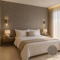 Nouvelle Plaque Murale WPC Moderne 2026 en Fibre de Bambou, Imperméable, Texture Tissée, Texture Soie, pour Chambre, Salon, Villa, Hôtel Haut de Gamme