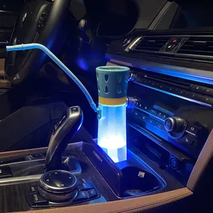 Sheesha voiture narguilé sur le pouce nargile mini shisha LED chicha complet voyage narguilé tasse voiture shisha portable narguilé tasse avec paille