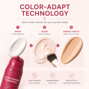 Color Changing Foundation with <strong>SPF</strong> 50, Skin-Matching Lightweight Liquid, Long-Lasting Hydrating Coverage, <strong>30</strong> ml - Product Image 1