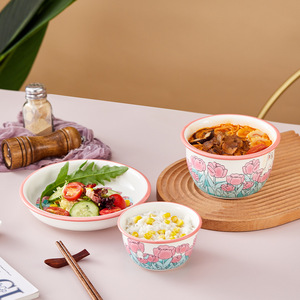 Popular Single Rabbit Cartoon Eco-Friendly Ceramic Tableware <b>Set</b> Cute Design Gift Box Includes Bowl Dinner Salad Soup Plate - Product Image 2