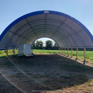 30x50m OEM/ODM 100-150kmH רוח עומס חיצוני אחסון לשפוך כיפת אוהל מחסה האנגר פלדת מבנה מחסן למכירה - Product Image 5