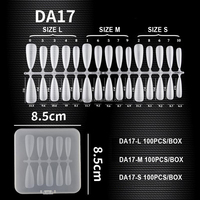 L M S – Extension d'ongles en Gel, bout droit, Extension d'ongles givrée, Style Stiletto, vente en gros, fournisseur
