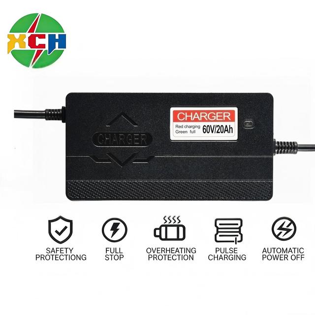 36V48V60V72V 4A Lead -Acid Battery Charger for E-Bike with Over-temperature protection