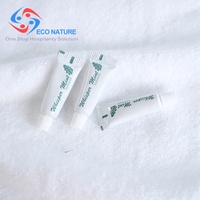 Dentifrice d'hôtel 5 grammes, écologique, biodégradable, à l'essence d'herbes, logo personnalisable