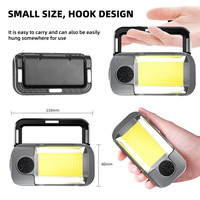 Puissante lampe de poche de travail LED 400lm lampe de travail à main Rechargeable par USB lumière d'inspection sans fil magnétique Portable pour la réparation de voiture