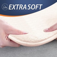 Petit tapis en peluche doux de luxe tapis de bain en mousse à mémoire de forme extra épais tapis de salle de bain en velours absorbant antidérapant super confortable