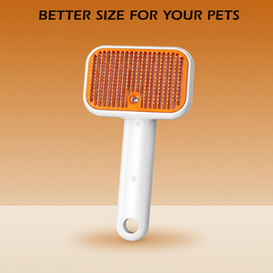 Nouveau produit phare : Brosse de toilettage rotative autonettoyante pour <span class=keywords><strong>chiens</strong></span> et chats, avec bouton de massage et élimination <span class=keywords><strong>des</strong></span> poils. - Product Image 1