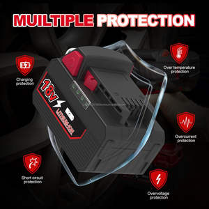 Batterie M-18 Haute Performance 18V 9Ah de Remplacement pour Outils Sans Fil Milwaukee, Pack de <span class=keywords><strong>2</strong></span> Batteries pour Perceuse - Product Image 4