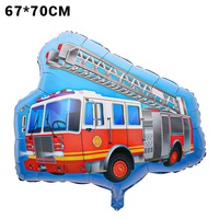 Ballons en forme d'extincteur et de flamme sur le thème de la sécurité incendie pour la promotion de la prévention des incendies et la décoration d'événements