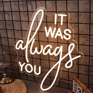 Letrero LED de Neón Neonawall It Was Always You, Decoración de Pared Iluminada y Regulable para Tiendas de Novias, Hoteles y Lugares de Boda - Product Image 5