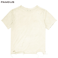 T-shirt graphique personnalisé avec partition musicale pour homme, délavé style vintage américain, style streetwear old school, OEM, coupe oversize, unisexe, en gros
