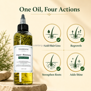 Olio di Rosmarino Personalizzato Anticaduta e Ricrescita, Migliori Prodotti <span class=keywords><strong>per</strong></span> la Crescita dei <span class=keywords><strong>Capelli</strong></span>, Etichetta Privata, Olio Naturale a Base di Erbe - Product Image 4
