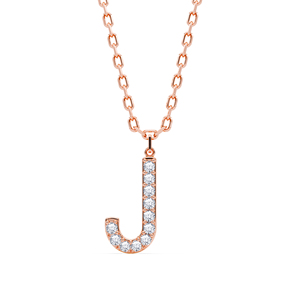 Colgante de Letra Mayúscula Personalizado al por Mayor con Diamante Cultivado en Laboratorio VVS VS EF en Plata de Ley 925 con Acabado en Oro - Product Image 2