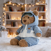 [NOUVEAUTÉ] Peluche Ours Jellycat 25ème Anniversaire 28cm – Thème Cœur, Animal en Peluche Super Doux Rempli de Coton PP