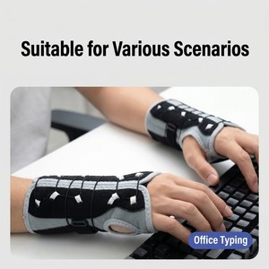 อุปกรณ์พยุงข้อมือแบบ Carpal Tunnel สำหรับรักษาอาการปวดข้อมือ บรรเทาอาการปวดจากโรคข้ออักเสบและเอ็นอักเสบ พร้อมแผ่นรองฝ่ามือแบบ 3D Air Mesh และระบบปิดแบบ Hook and Loop - Product Image 3