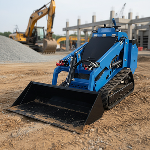 Kubota 25Hp Engine Powered V750 Mini <strong>Skid</strong> Diesel Loader With <strong>Skid</strong> <strong>Steer</strong> Loader Attachment - Product Image 3