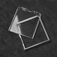 Coque de téléphone transparente pour Galaxy Z Flip 8 7 6, coque de téléphone mobile transparente pliable pour Samsung Z Flip7 Flip8