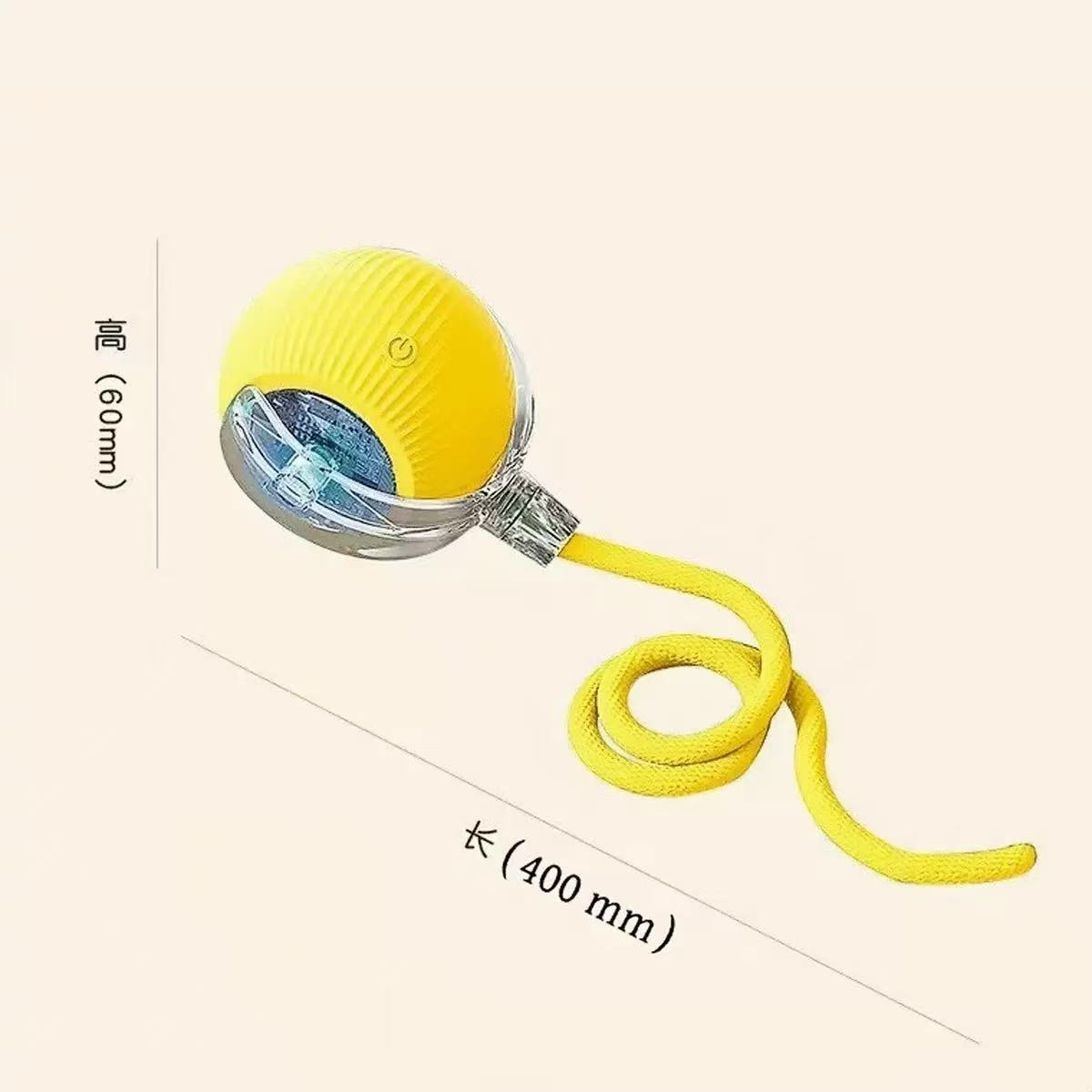 Amarillo [Pelota de burla para gatos] Sin llamada de despertador
