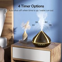 Petit humidificateur d'air industriel à Grain de bois, vente en gros, bouteille personnelle Portable à Led, Mini humidificateur d'air à ultrasons, diffuseurs d'arôme d'aromathérapie