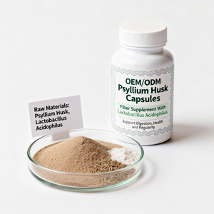 Cápsulas de Cáscara de Psyllium OEM/ODM, Suplemento de Fibra con <span class=keywords><strong>Lactobacillus</strong></span> Acidophilus para Apoyar la Digestión, la Salud y la Regularidad - Product Image 4