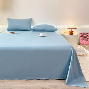 Ensemble de draps de lit plats en coton délavé de couleur unie WASART 230x250 Couple d'été linge de lit <span class=keywords><strong>2</strong></span> <span class=keywords><strong>places</strong></span> lit double de luxe Super King Size - Product Image 6