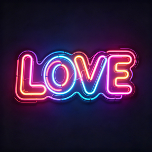 Joy Neon <b>Light</b> Sign Glass Tube Warm Pink Orange Glowing Wall Decor Party Decoration Mounted IP65 2700K - Product Image 3