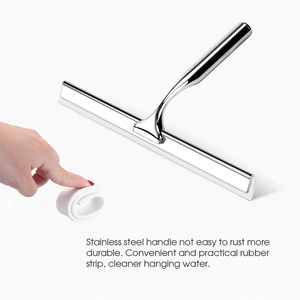 Masthome Zinc Alloy Cleaner <strong>Car</strong> <strong>Window</strong> Wiper Cleaning <strong>Handle</strong> Scraper Shower Silicone Stainless Steel Rubber <strong>Window</strong> Squeegee - Product Image 5