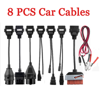 Juego Completo de 8 Cables OBD OBD2 para Delphi Vd Ds150e Cdp WOW Autocom, Piezas de Repuesto para Escáner de Diagnóstico